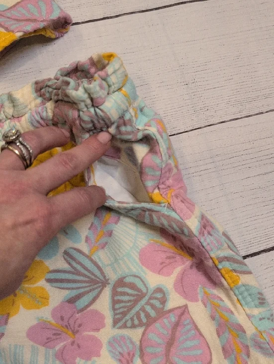 Cat & Jack Girls Floral Tank and Shorts Set - Yellow, Pink, Gray, Blue - Picture 9 of 13